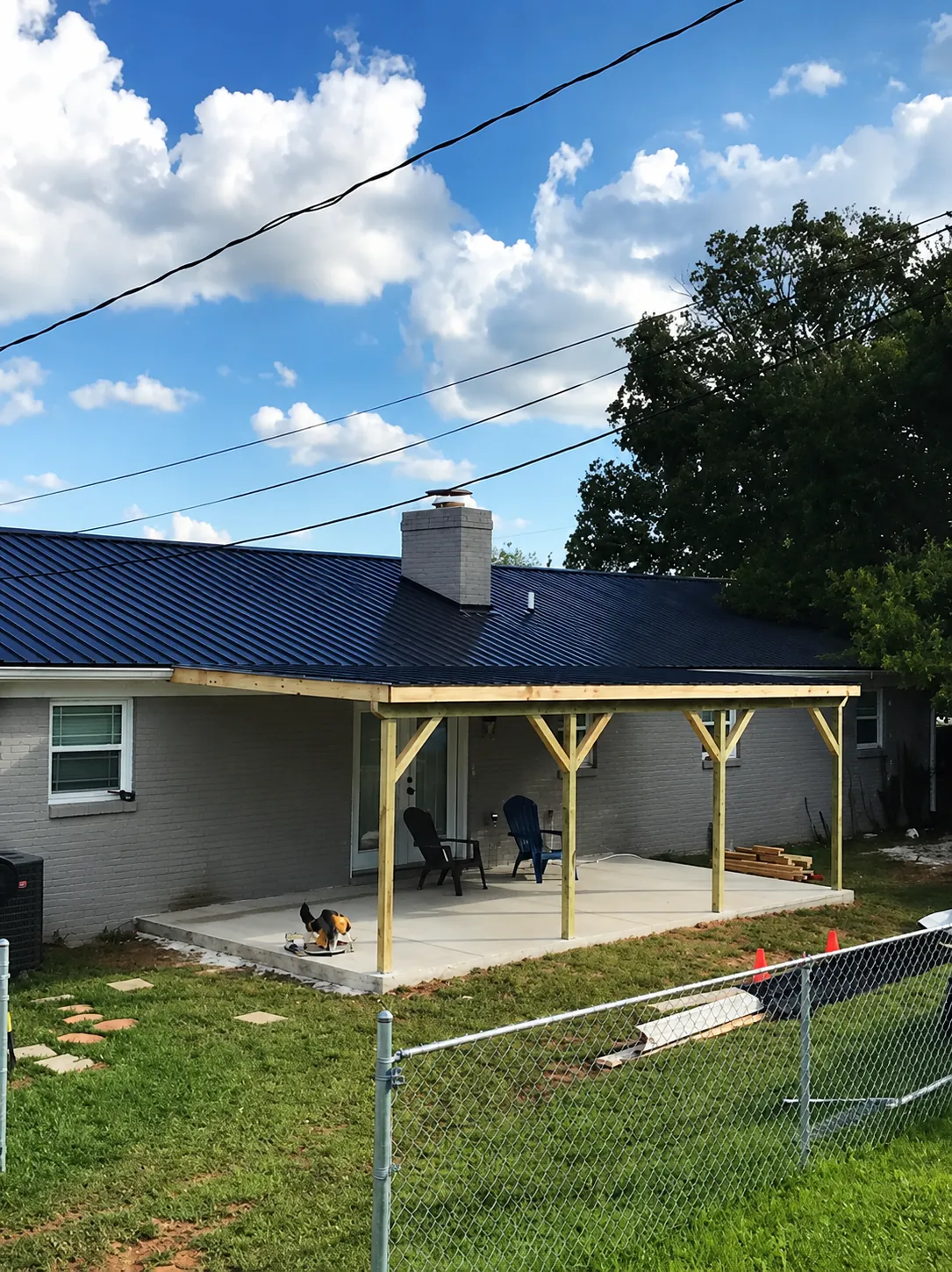 Rust & Sawdust - porch build in progress